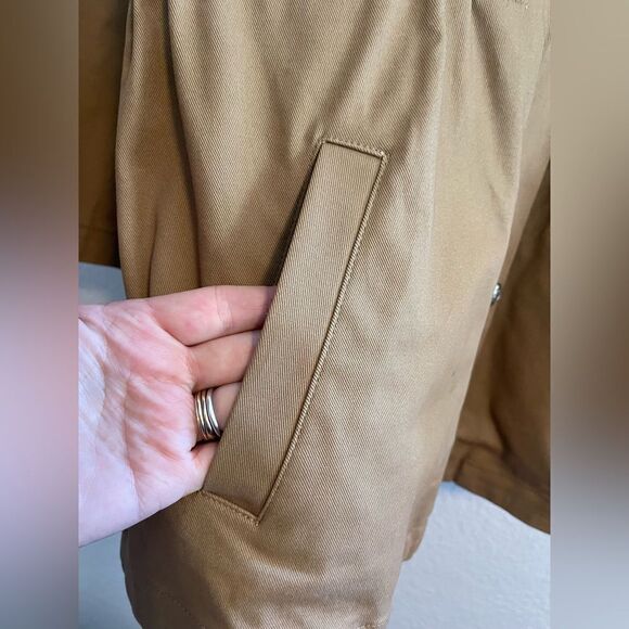 Maje Gangzyum Hooded trench Windbreaker barn chore Jacket Preppy. 2/L or XL - Picture 7 of 16